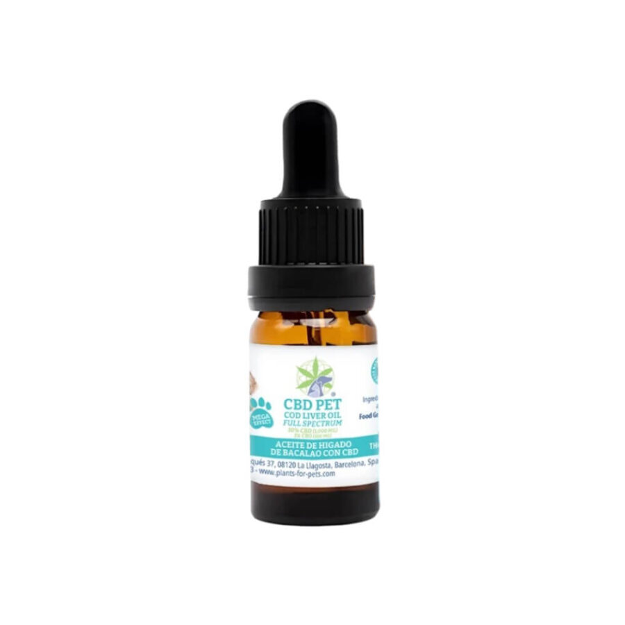 Plants for Pets CBD Pets Aceite de Hígado de Bacalao de Espectro Completo 10ml