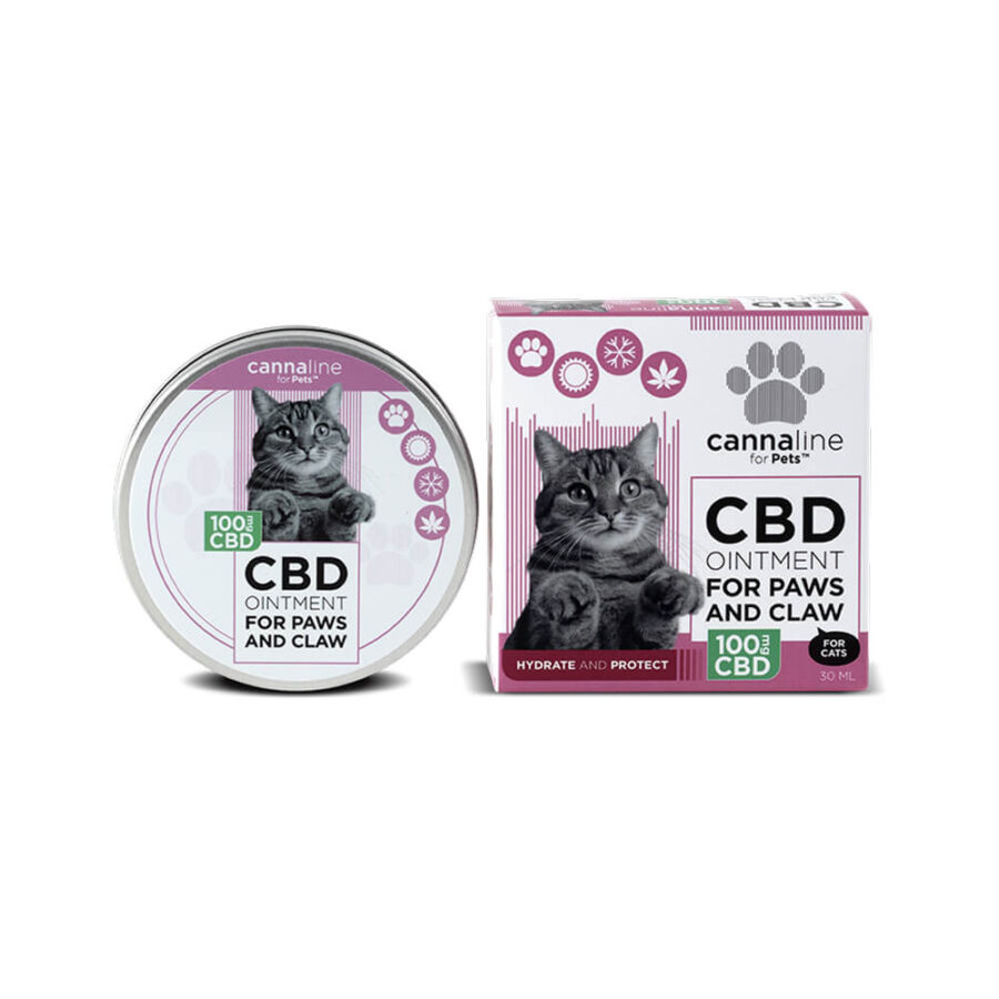 Cannaline for Pets Ungüento de CBD para Patas y Garras de Gatos 100mg CBD (30ml)