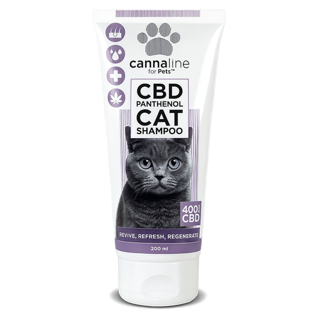 Cannaline-for-pets-CBD-panthenol-cat-shampoo-400mg-CBD-200ml-venta-al-por-mayor Cannaline for Pets CBD Panthenol Cat Shampoo 400mg CBD 200ml Wholesale 1