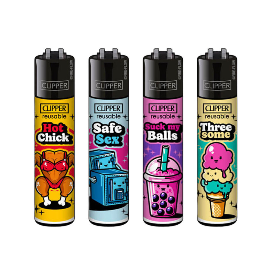 Clipper Lighters Classic Porn Slogan #7 (48uds/display)