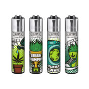 Clipper Lighters Classic Weed Status (48uds/display)