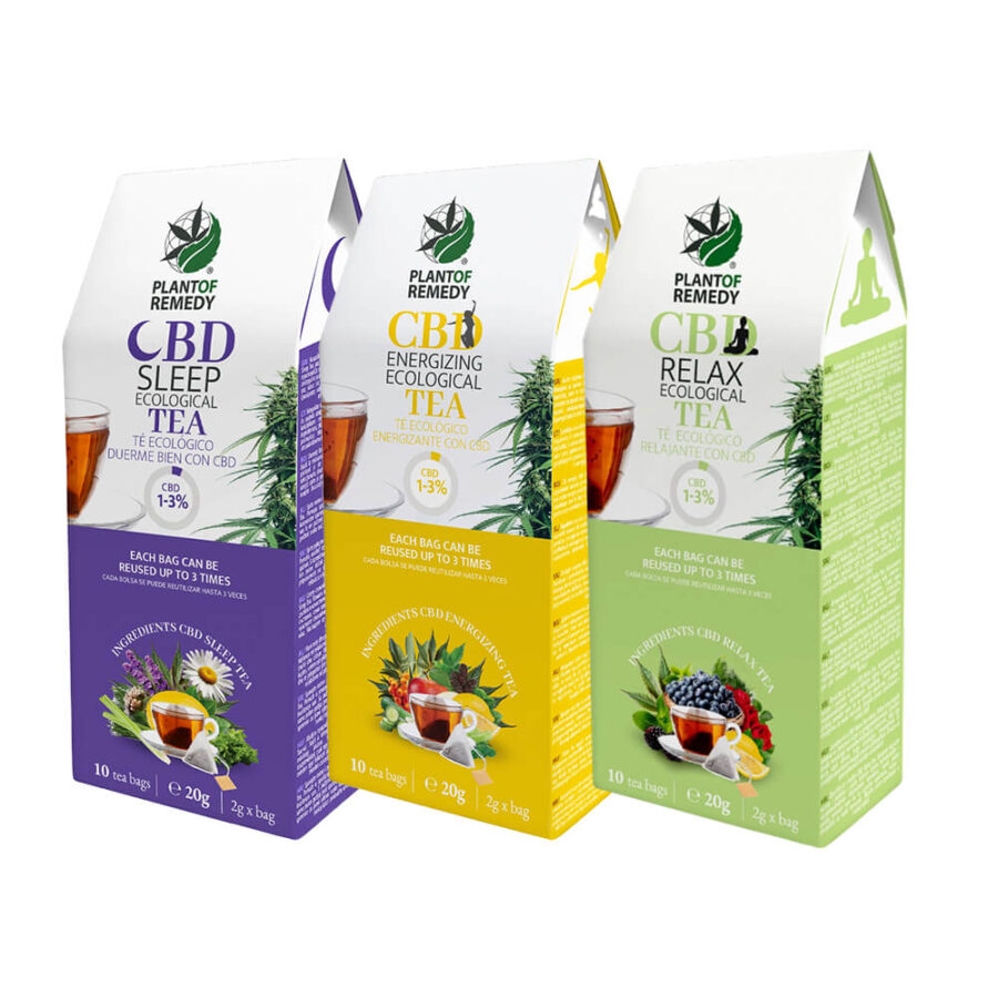 Plant of Remedy Té Orgánico 1-3% CBD 20g (10bolsas/caja)