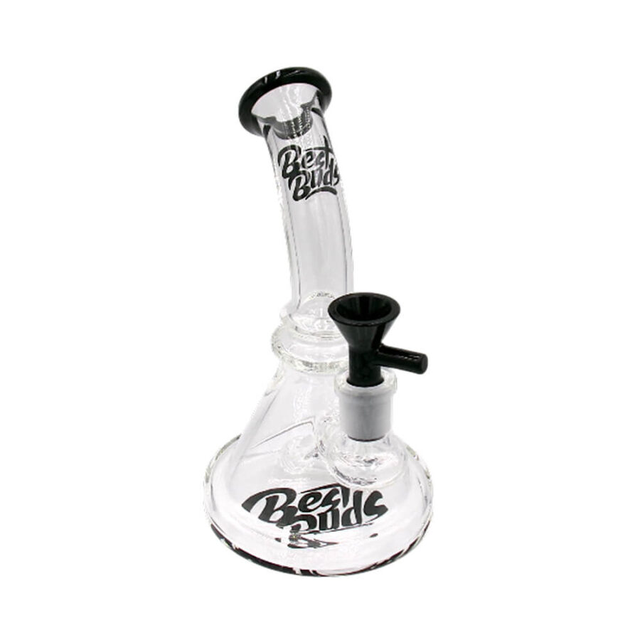 Best Buds Bong de Vidrio con Cuello Doblado 19.5cm