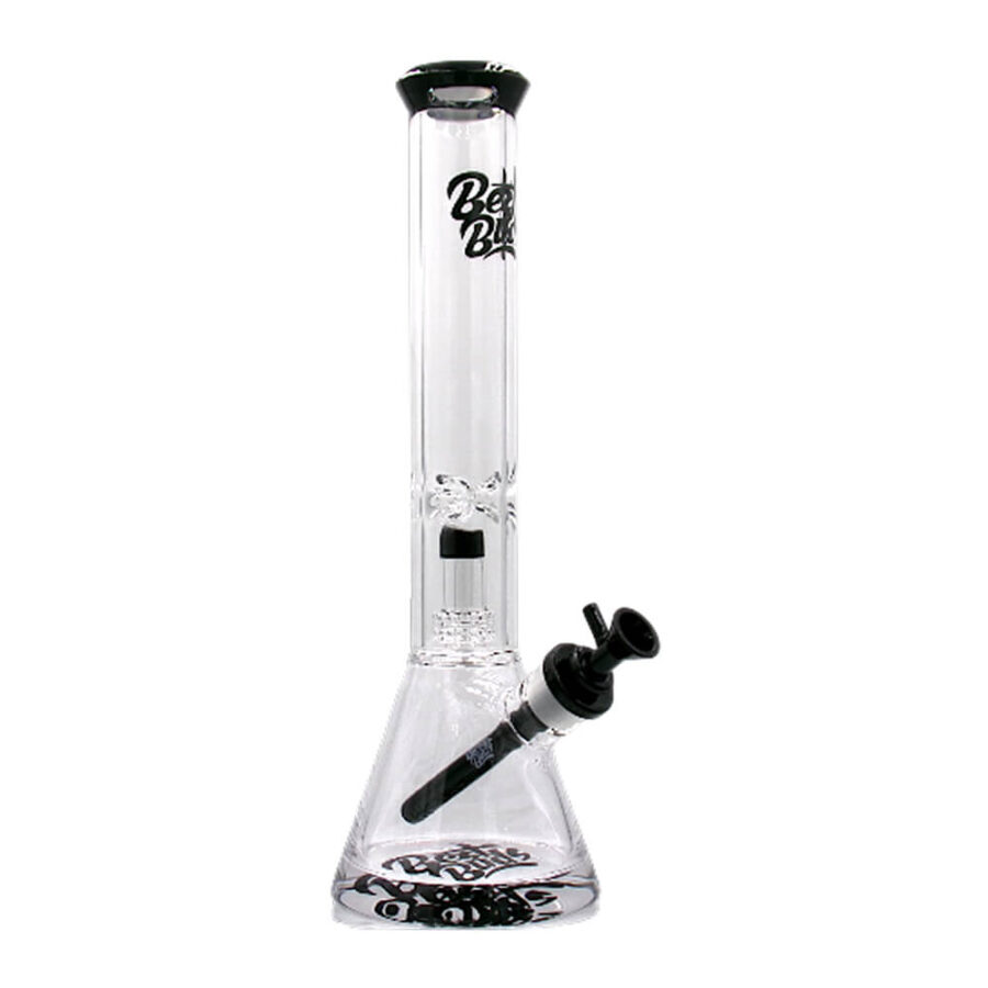 Pipas de agua Best Buds de vidrio transparente tipo matraz XL con percolador de árbol de 40 cm-Venta al por mayor-2