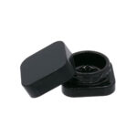 Frasco de vidrio cuadrado negro de 9 ml - venta al por mayor-2