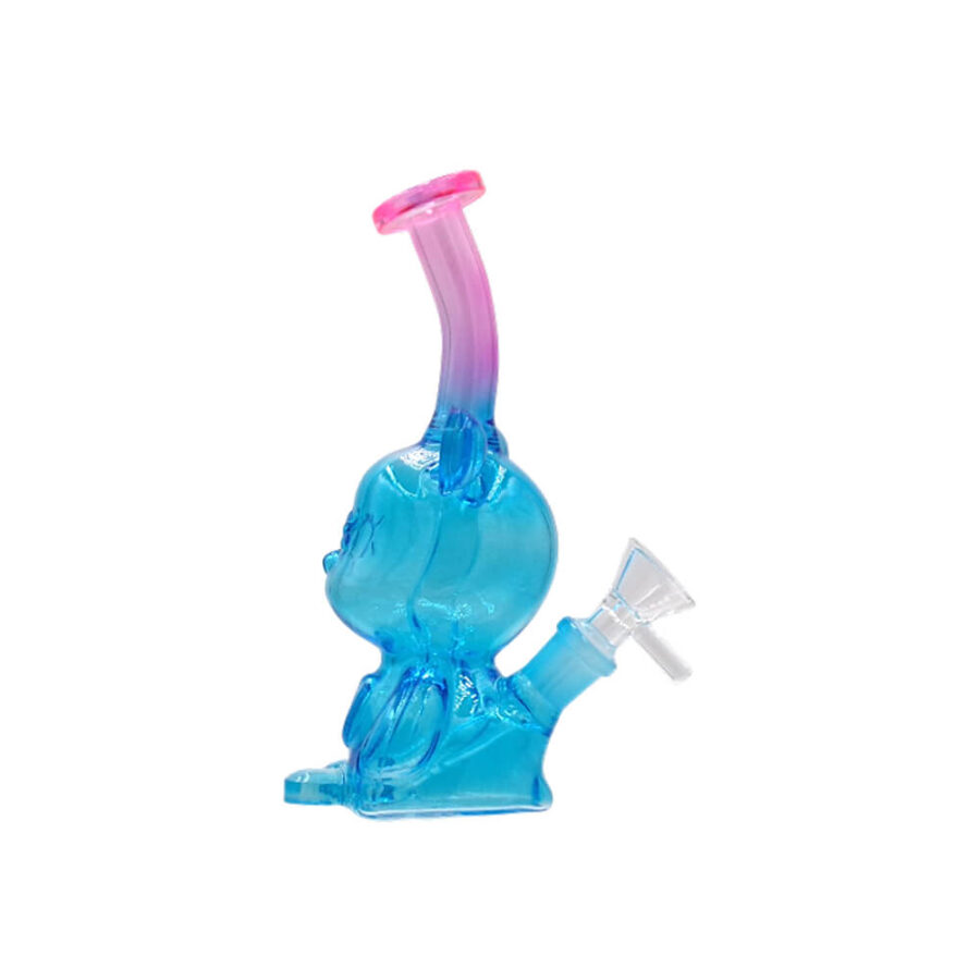 Bong de Vidrio Osito de Peluche Azul-Venta al por Mayor-3