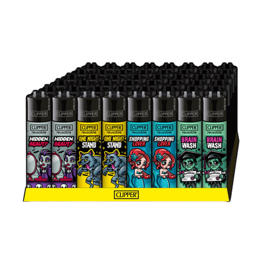 Clipper Lighters Classic Brain Wash (48uds/display)