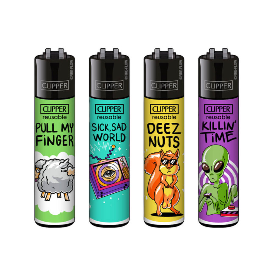 Clipper Lighters Classic Mix Slogan #4 (48uds/display)