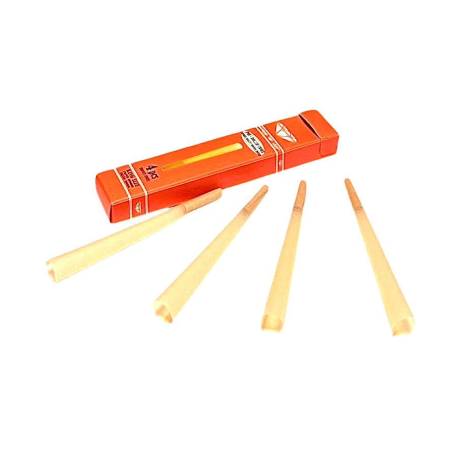 Diamond Leaf King Size Conos Pre-enrollados con Filtros 4 Por Paquete (28paquetes/display)