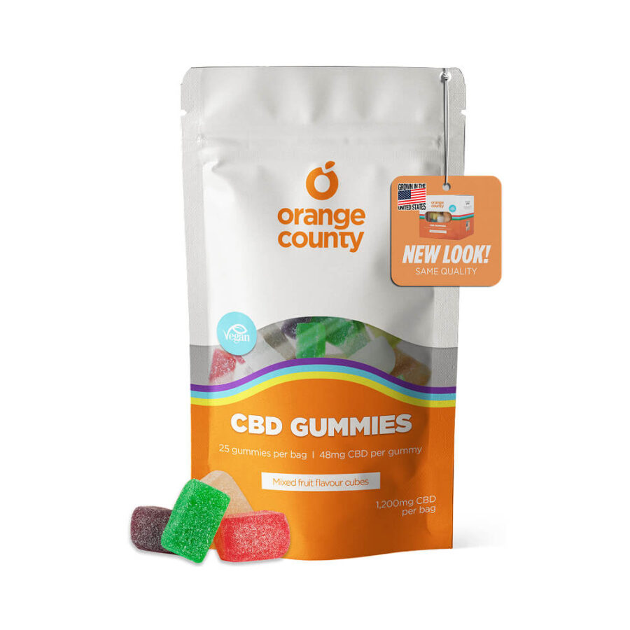 Gominolas CBD de Orange County con sabor a frutas mixtas 1200mg-venta al por mayor