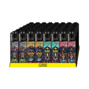 Encendedores Clipper Clásicos con Diseño de Vitrales (48 unidades:expositor) Venta al por Mayor-2