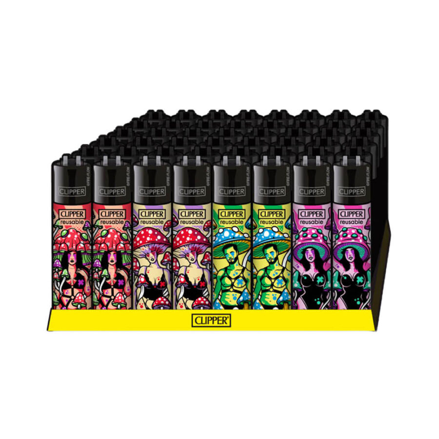 Encendedores Clipper Clásicos con Diseño de Hongos Eróticos (48 unidades:exhibidor) Venta al por Mayor-2
