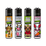Encendedores Clipper Clásicos con Animales Drogados #2 (48 unidades:expositor) Venta al por Mayor-1