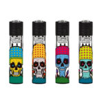 Encendedores Clipper clásicos calaveras de champiñones (24 unidades:expositor) - Venta al por mayor