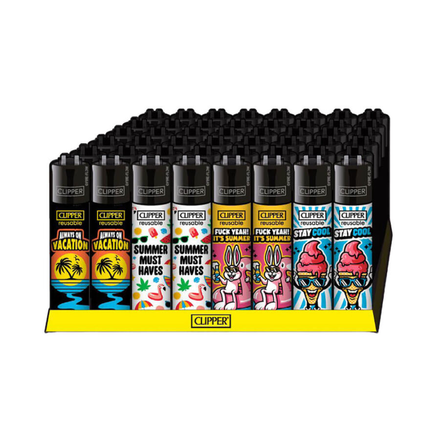 Encendedores Clipper clásicos Summer (48 unidades:expositor) - Venta al por mayor 2
