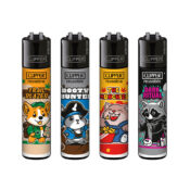 Encendedores Clipper Classic Trip Buddies (48 unidades:expositor) - Mayorista 1