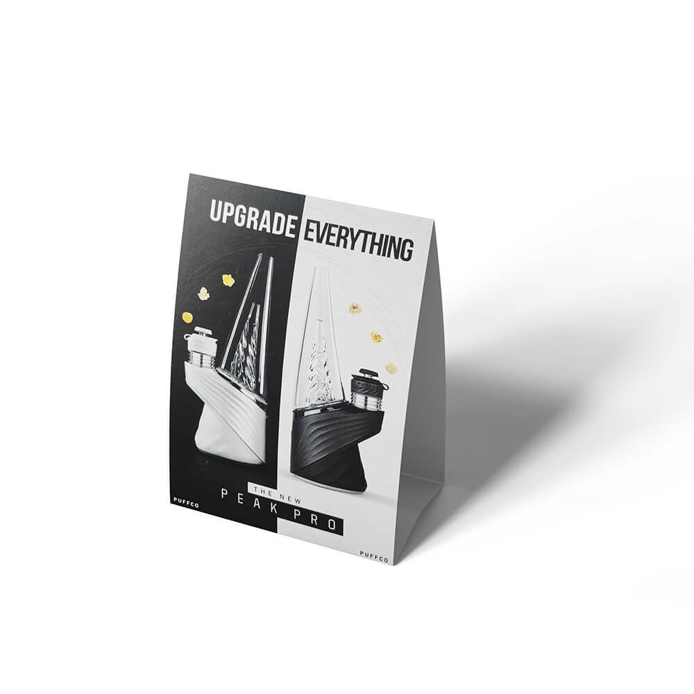 Mockup Cartel de mesa 3D XL 1 cara Mockup Cartel de mesa 3D XL 1 cara