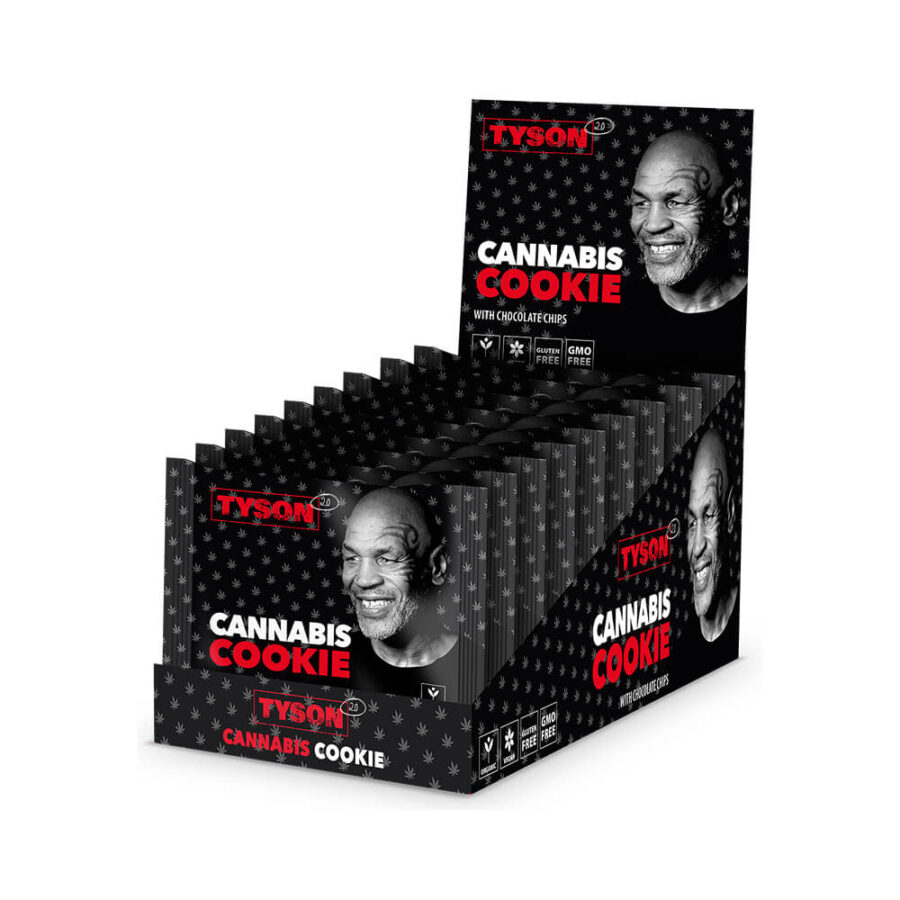 Galletas de cannabis con pepitas de chocolate Tyson 2.0 (10 unidades:expositor) - Venta al por mayor 1