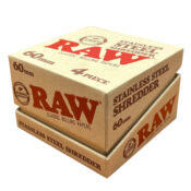 RAW Grinder de Acero Inoxidable 50-60mm 4 Piezas con Caja de Regalo 3 wholesale raw metal grinder stainless 1