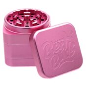 Best Buds The Cube - Grinder de aluminio de 4 partes (50 mm) 3 Best Buds The Cube Aluminium Grinder 4 Parts 50mm Pink