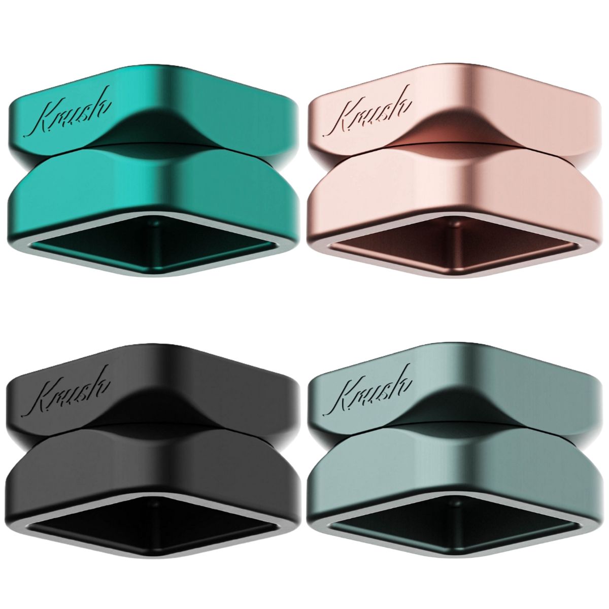 Krush Kube 2.0 Aluminium Grinder 2 Parts – 55mm Krush Kube 2.0 Aluminium Grinder 2 Parts – 55mm 2