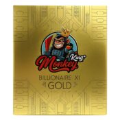 Papel de liar ultradelgado sin blanquear Monkey King Billionaire Gold XL de 130 mm (24 unidades/expositor) 2 Monkey King Billionaire Gold XL Unbleached Ultrathin Rolling Papers 130 mm 24pcsdisplay