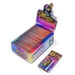 Monkey King Kit de liar holográfico, papeles de liar sin blanquear, listos para volar, tamaño King Size Slim con boquillas (24 unidades/expositor) Monkey King Rolling Kit Unbleached Rolling Papers Ready To Fly King Size Slim with Tips 24pcsdisplay