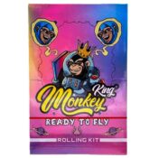 Monkey King Kit de liar holográfico, papeles de liar sin blanquear, listos para volar, tamaño King Size Slim con boquillas (24 unidades/expositor) 2 Monkey King Rolling Kit Unbleached Rolling Papers Ready To Fly King Size Slim with Tips 24pcsdisplay 2