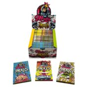 Papel de liar sin blanquear Monkey King Skulls King size slim con tips (24 unidades/expositor) 1 Monkey King Unbleached Rolling Papers Skulls King Size Slim with Tips 24pcsdisplay