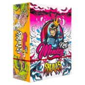 Papel de liar sin blanquear Monkey King Skulls King size slim con tips (24 unidades/expositor) 3 Monkey King Unbleached Rolling Papers Skulls King Size Slim with Tips 24pcsdisplay 3
