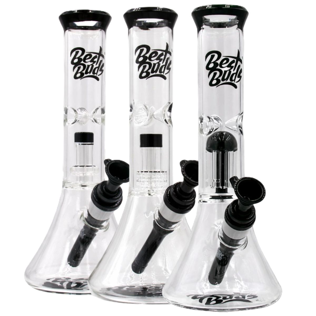Best Buds Glass Perc Ice Bong 28 cm Best Buds Glass Perc Ice Bong 28cm