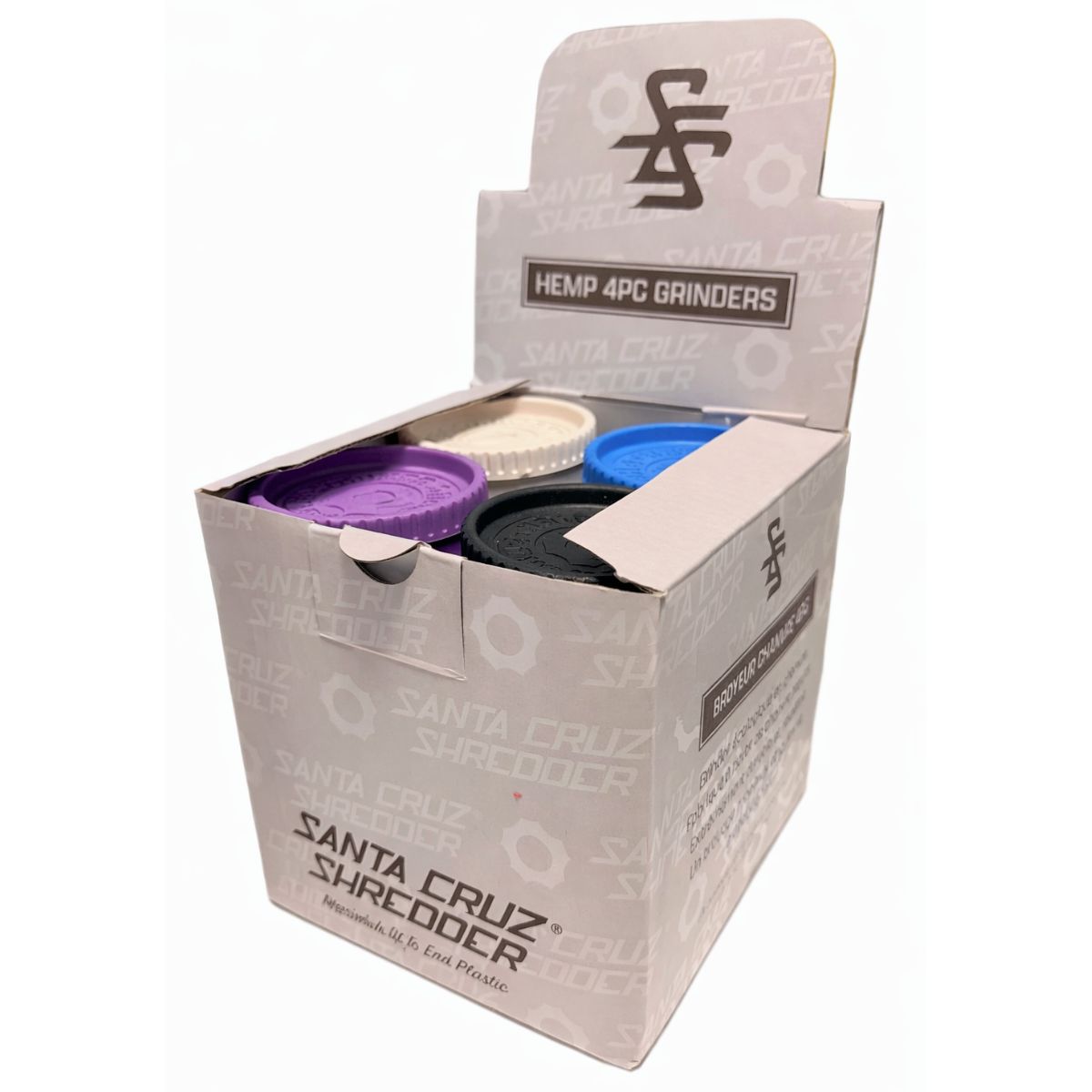 Santa Cruz Biodegradable Hemp Grinder 4 Parts – 55mm (8pcsdisplay) Santa Cruz Biodegradable Hemp Grinder 4 Parts – 55mm 8pcsdisplay