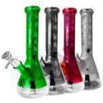 Bong de Vidrio Hojas de Cannabis 25cm Weed Leaves Glass Bong 25cm
