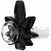 wholesale glass bowl leaf black