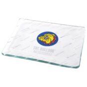 The Bulldog Shatterproof Glass Rolling Tray 16x12 cm 2
