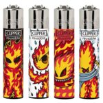 Clipper Encendedores Classic Large Burningman (24 uds./expositor) Clipper Lighters Classic Large Burningman 24pcsdisplay
