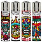 Clipper Lighters Classic Large Horror Days 2 24pcsdisplay