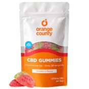 Orange County CBD Gummies Strawberry Flavour Small Bag 1200mg CBD
