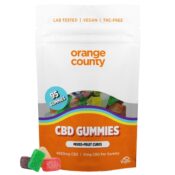 Orange County CBD Gummy Cubes Mixed Fruit Flavour Large Bag 4800mg CBD