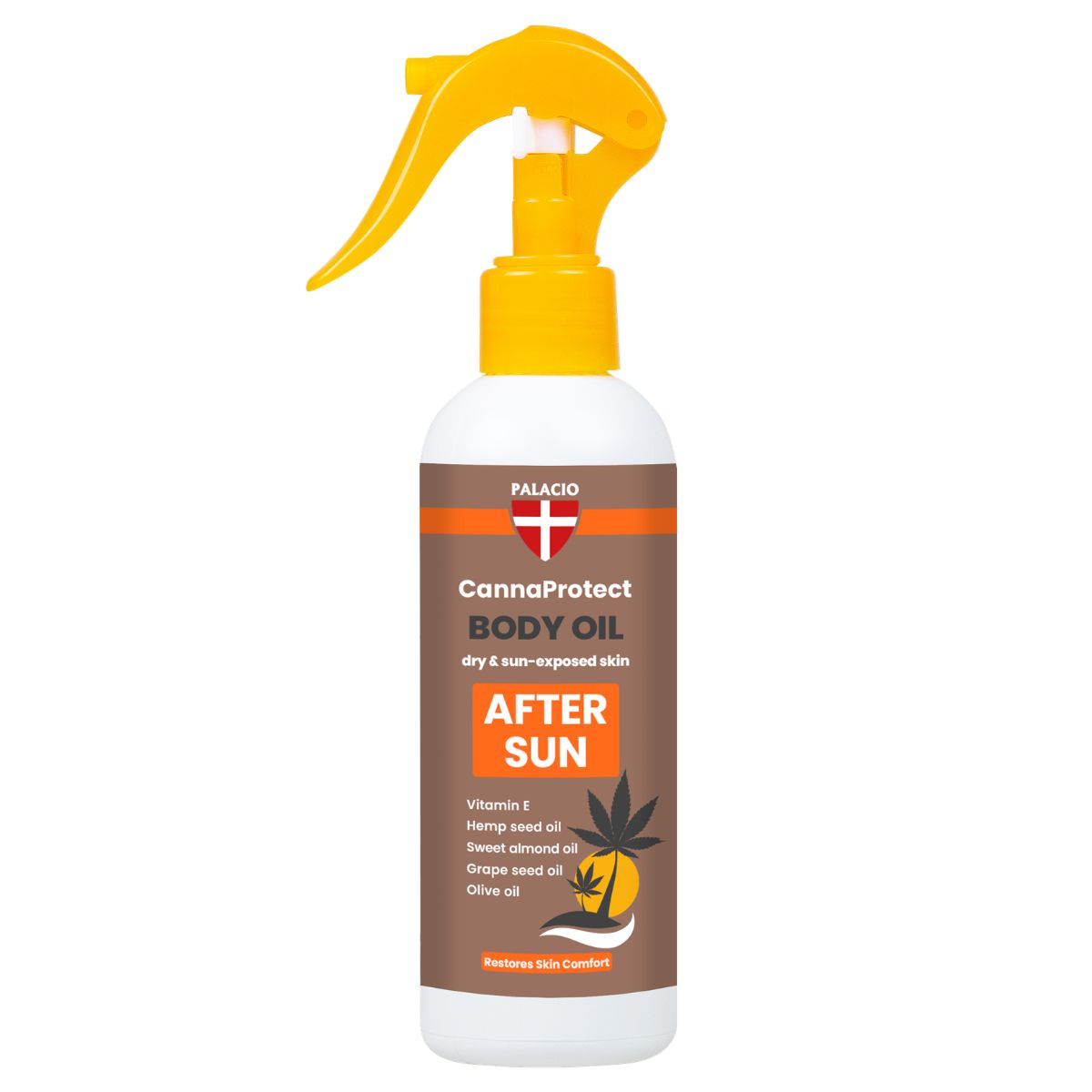 Palacio CannaProtect Aceite corporal After Sun con aceite de cáñamo 150 ml Palacio CannaProtect Aceite corporal After Sun con aceite de cáñamo 150 ml