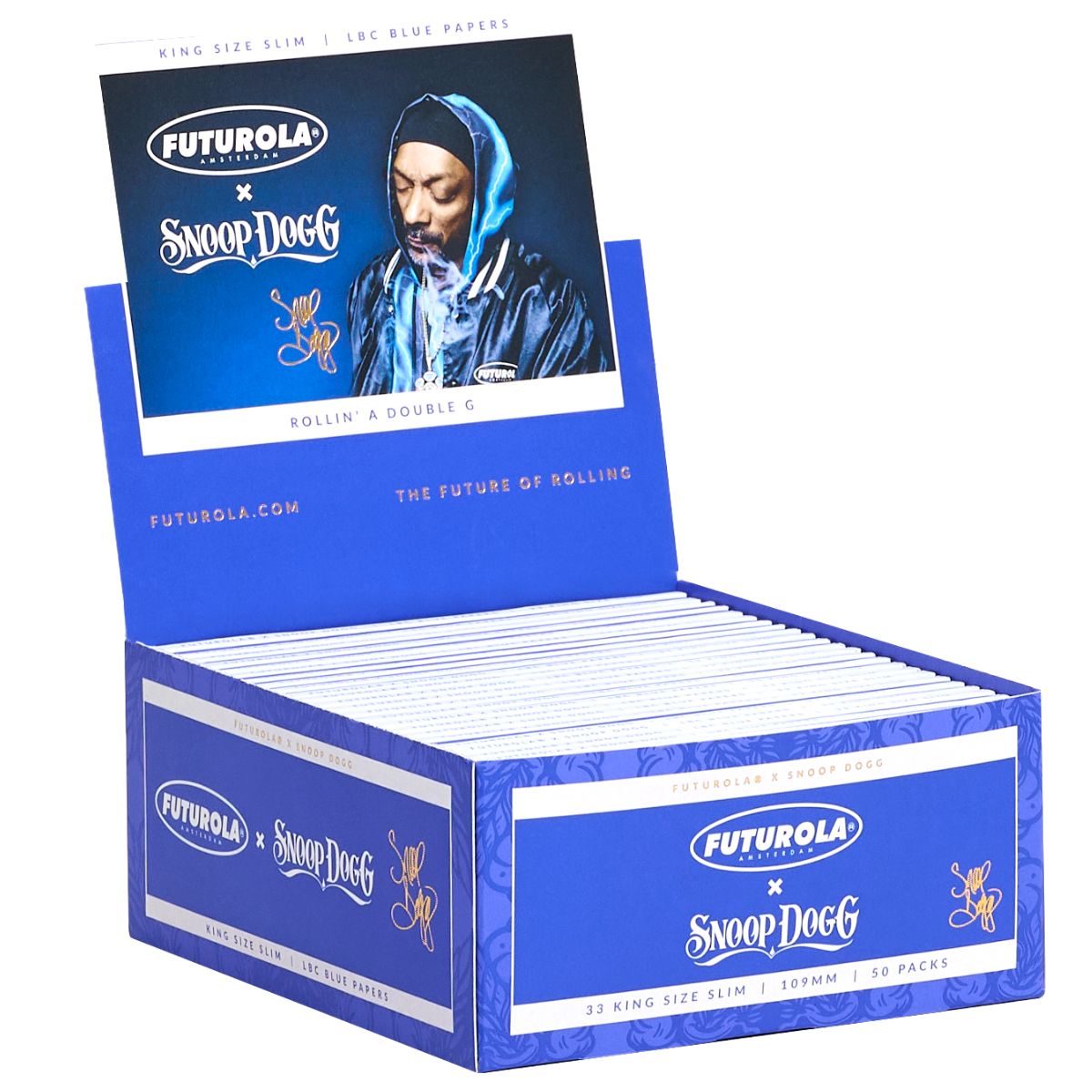 Futurola x Snoop Dogg Papel de Liar King Size Slim LBC (50 uds./expositor) Futurola x Snoop Dogg Papel de Liar King Size Slim LBC (50 uds./expositor)