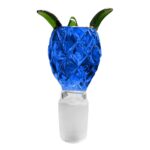 Bong Bowl de Cristal Black PineApple 18mm glass bowl pineapple blue