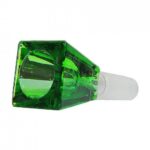 Bong Bowl de Cristal Rectangular Cube Verde 18mm rectangular cube green