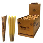 Jumbo King Size Conos sin Blanquear 3 Conos por Paquete (24pcs/display) wholesale jumbo rolling papers cones brown main