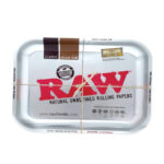 RAW Silver Bandeja Metálica Mediana wholesale raw rolling tray metallic silver 3543653