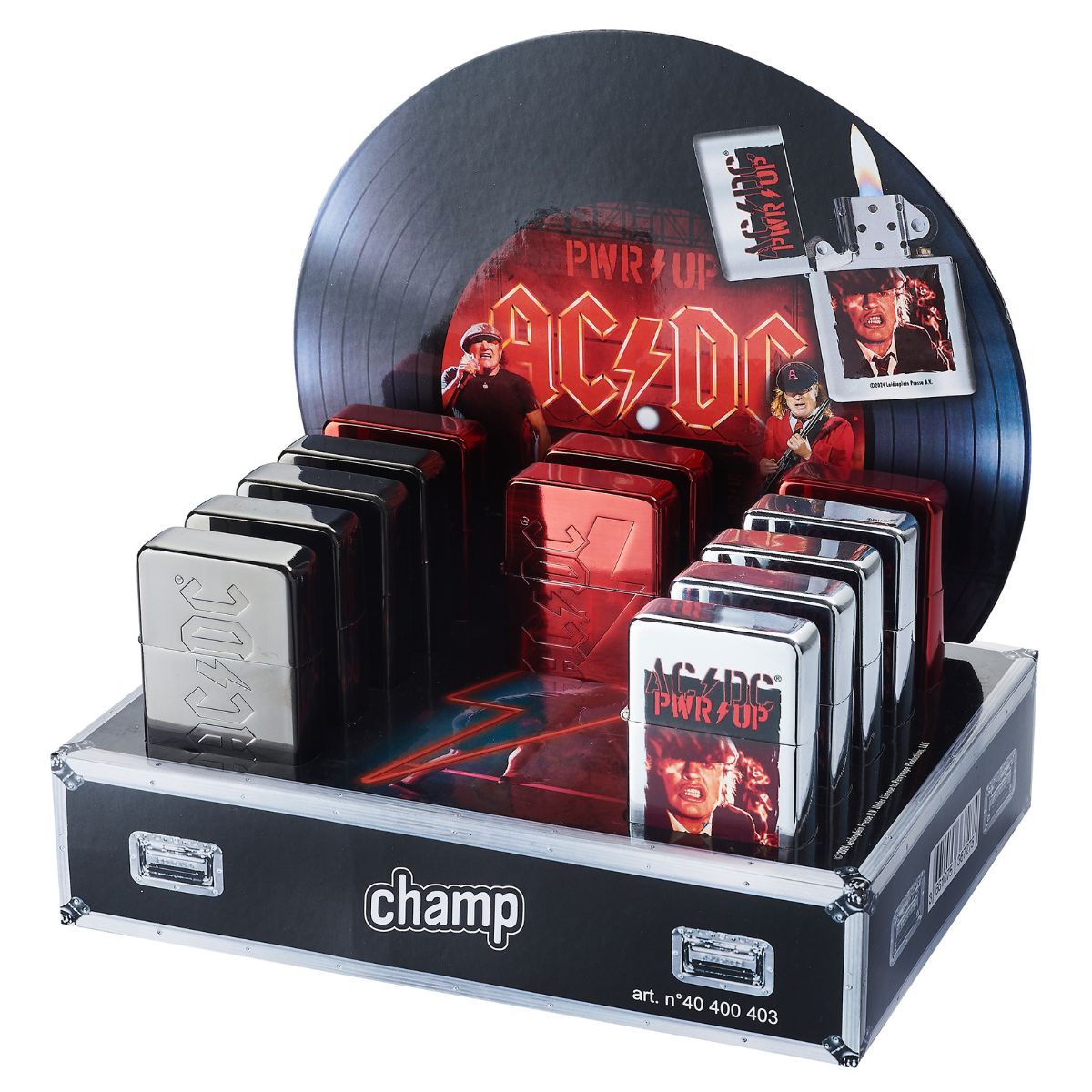 Champ High Encendedor de Piedra WP AC/DC (12 uds./expositor) Champ High Encendedor de Piedra WP AC/DC (12 uds./expositor)