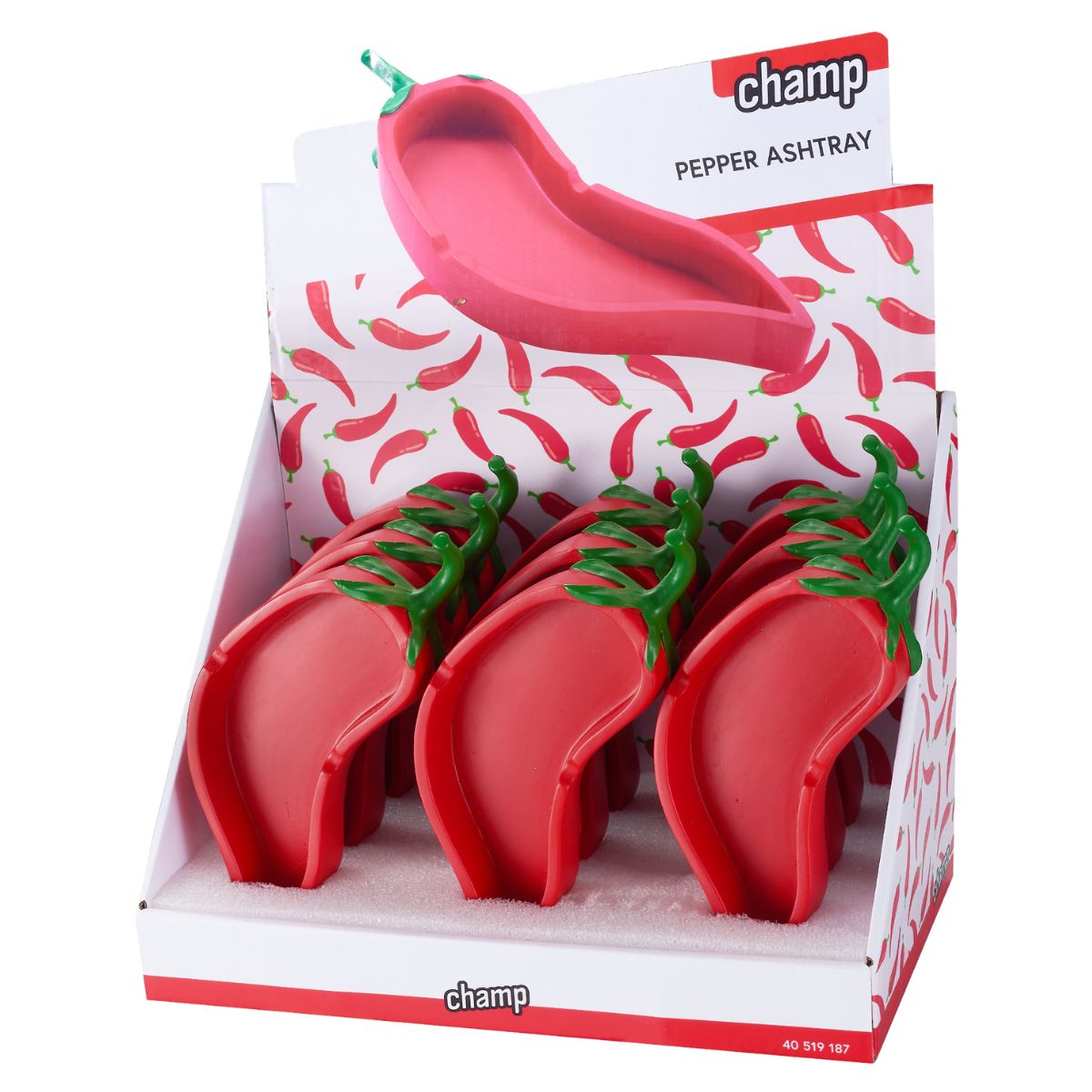 Champ High Cenicero Pepper (9 uds./expositor) Champ High Cenicero Pepper (9 uds./expositor)