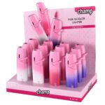 Champ High Mechero Turboflame Rosa Bicolor (12 uds./expositor) Champ High Mechero Turboflame Rosa Bicolor (12 uds./expositor)