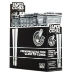 Hemper Conos de Papel Blanco Clásicos King Size con Boquilla de Cristal (12 uds./expositor) Hemper Conos de Papel Blanco Clásicos King Size con Boquilla de Cristal (12 uds./expositor)