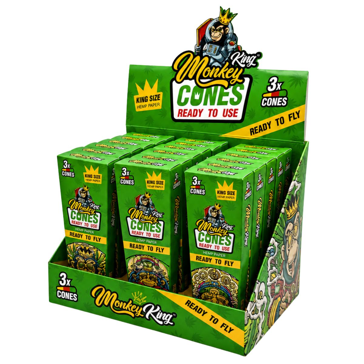 Monkey King Conos aromatizados KS Limón y Lima (24 uds.expositor) 2 Monkey King Conos aromatizados KS Limón y Lima (24 uds.expositor) 2